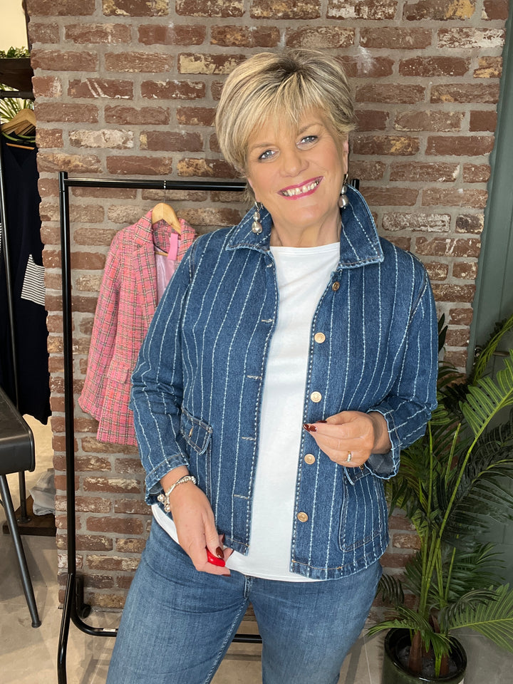 Nümph Nuatlanta denim jacket In medium blue