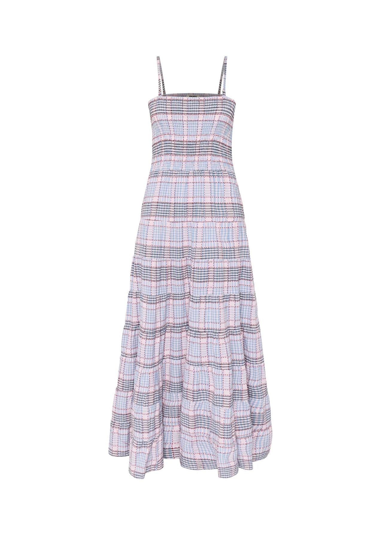FRNCH Dalel Striped Dress In Blue Multi