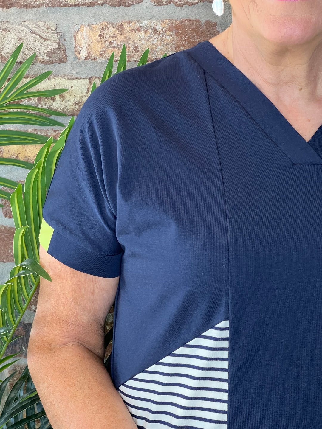 Peruzzi Stripe t-shirt In Navy