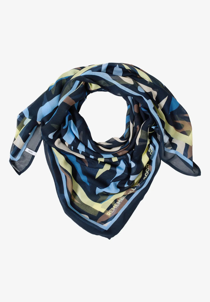 Cecil Print Cloth Scarf In Universal Blue