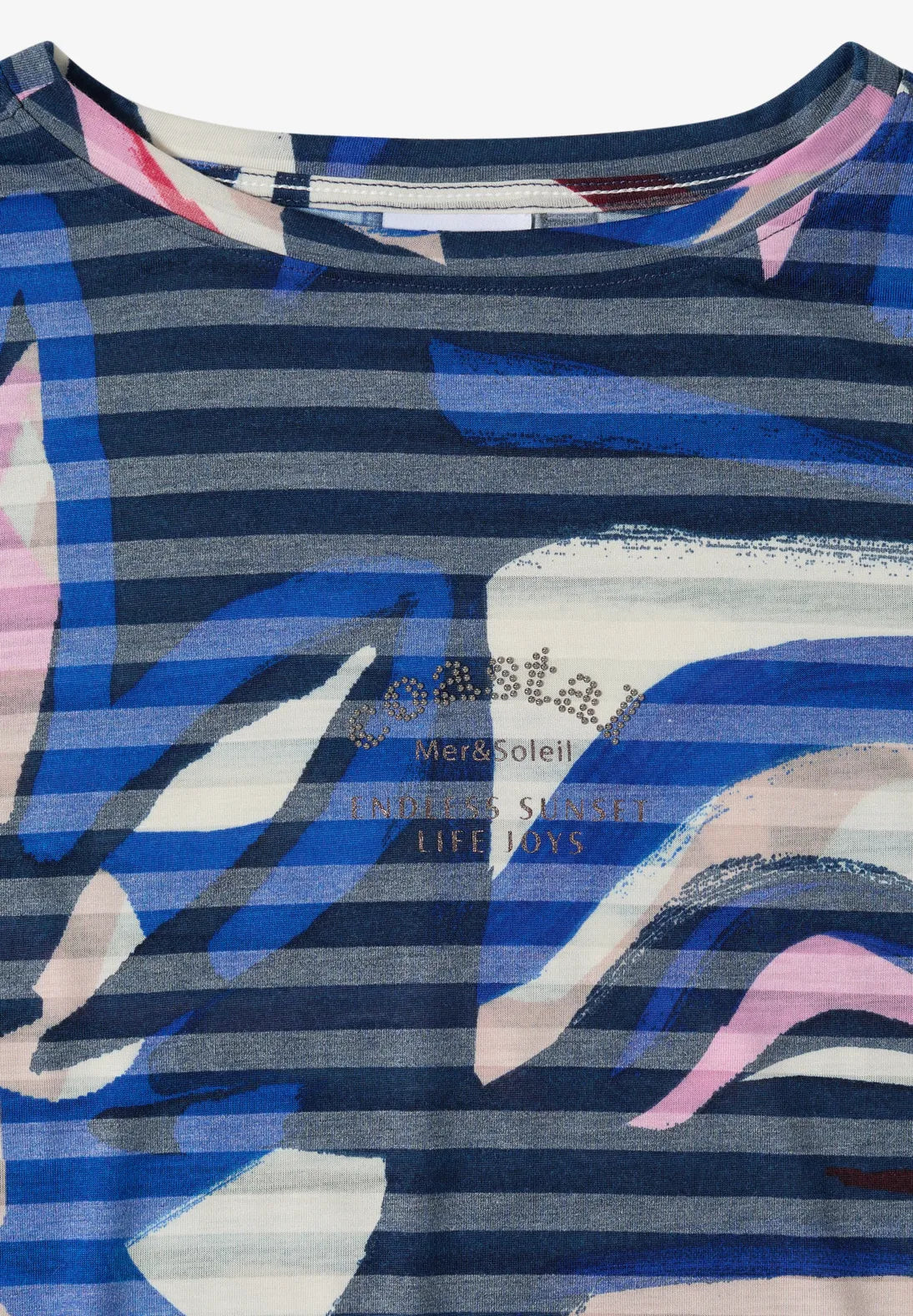 Cecil Burnout T-shirt In Universal Blue