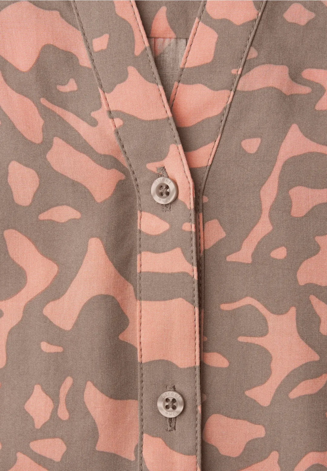 Street One Patterned Blouse In Light Apricot