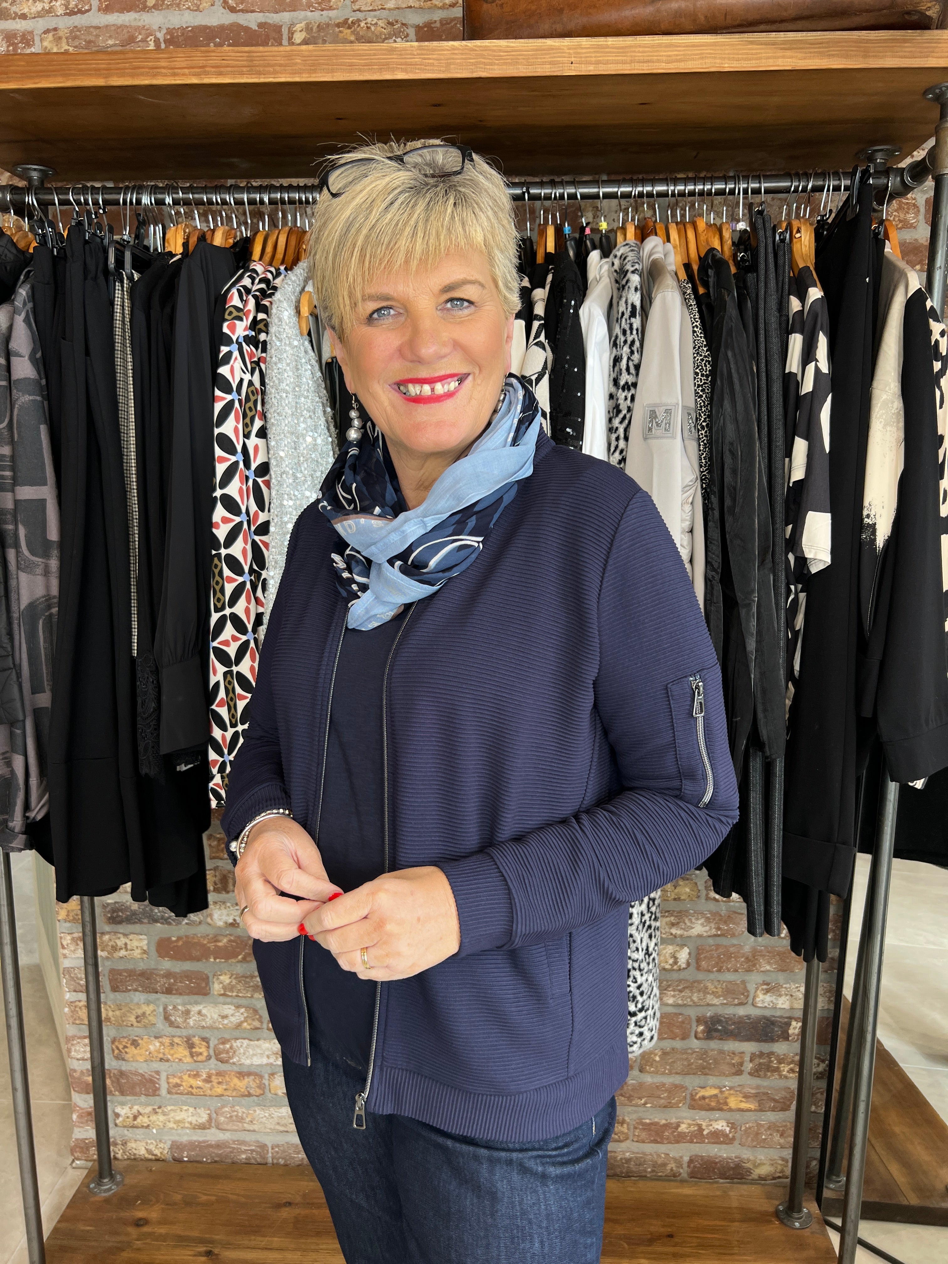 Cecil Ottoman Jacket In Navy
