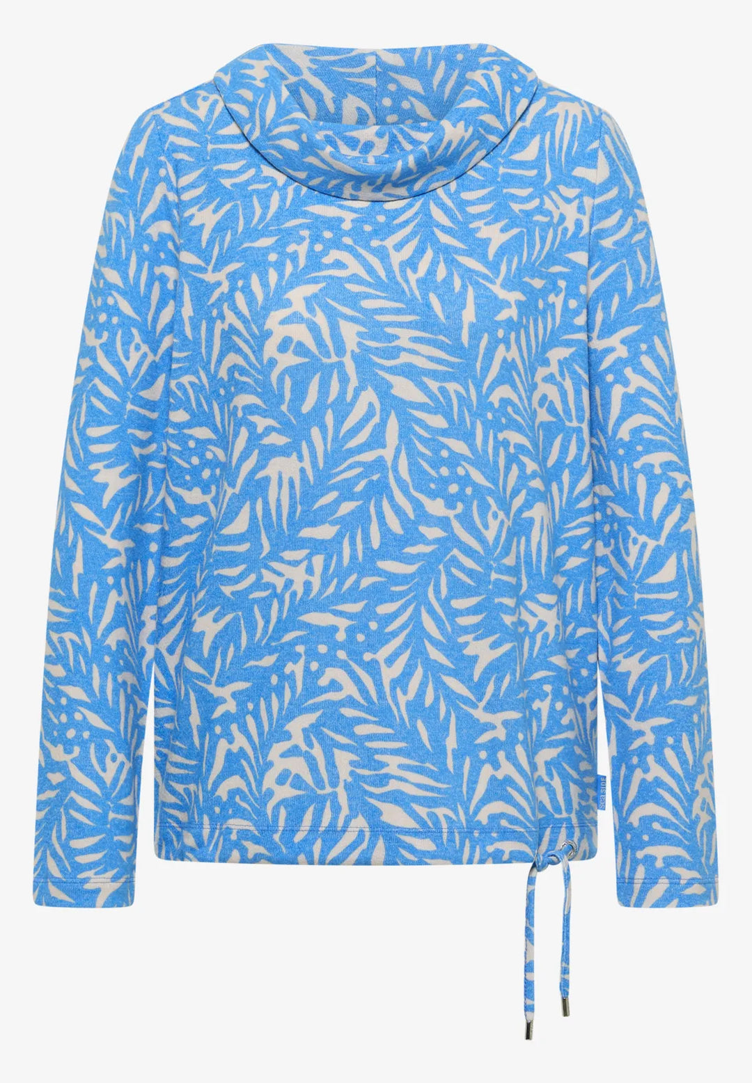Cecil Two Tone Sweatshirt In Fountain Blue