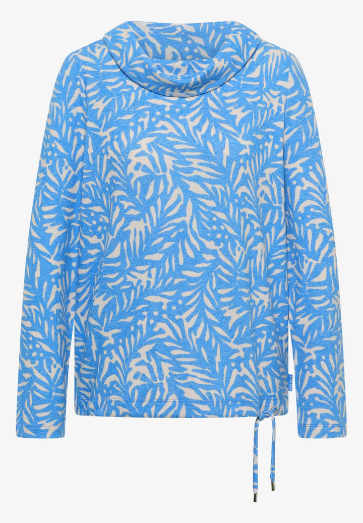 Cecil Two Tone Sweatshirt In Fountain Blue