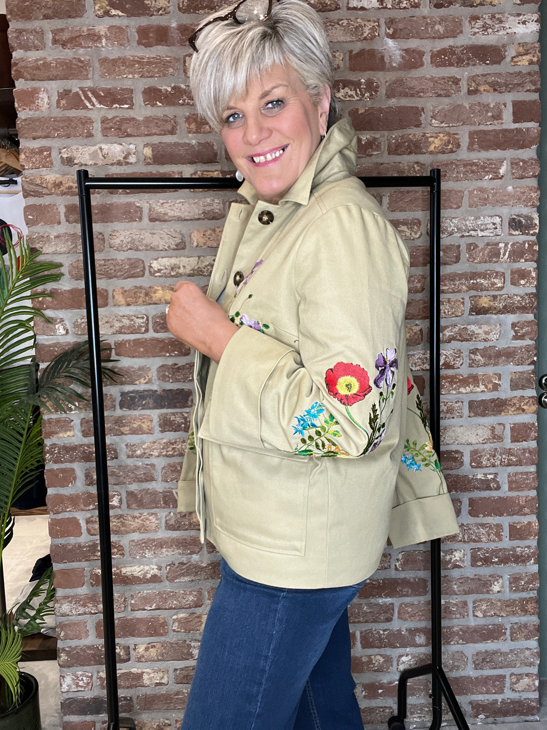 Nümph Nuvivalli Embroidery Jacket In Irish Cream