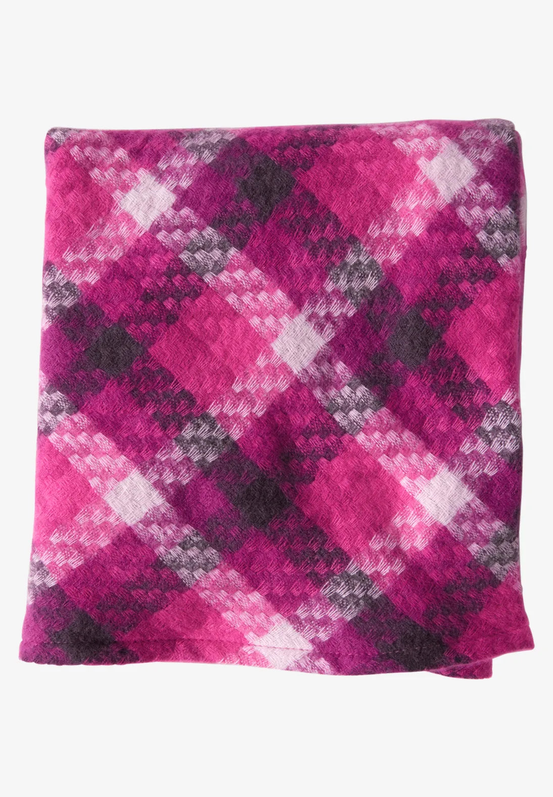 Cecil Woven Triangle Scarf In Jewel pink