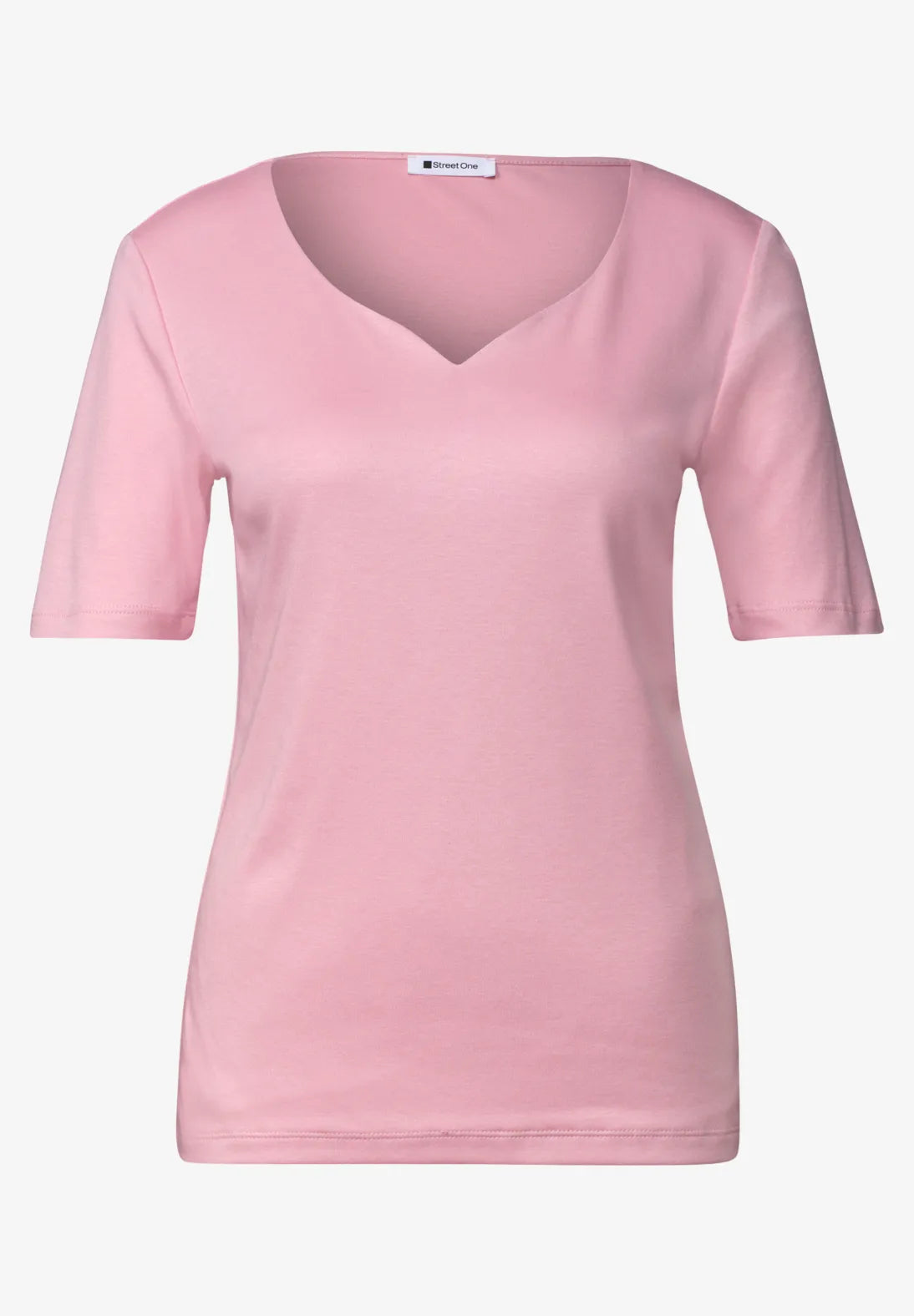 Heart Neckline with short sleeves in Vintage Blush
