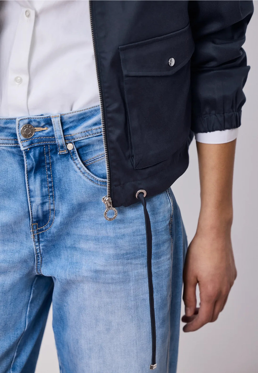 Street One Zipper Jacket In Navy