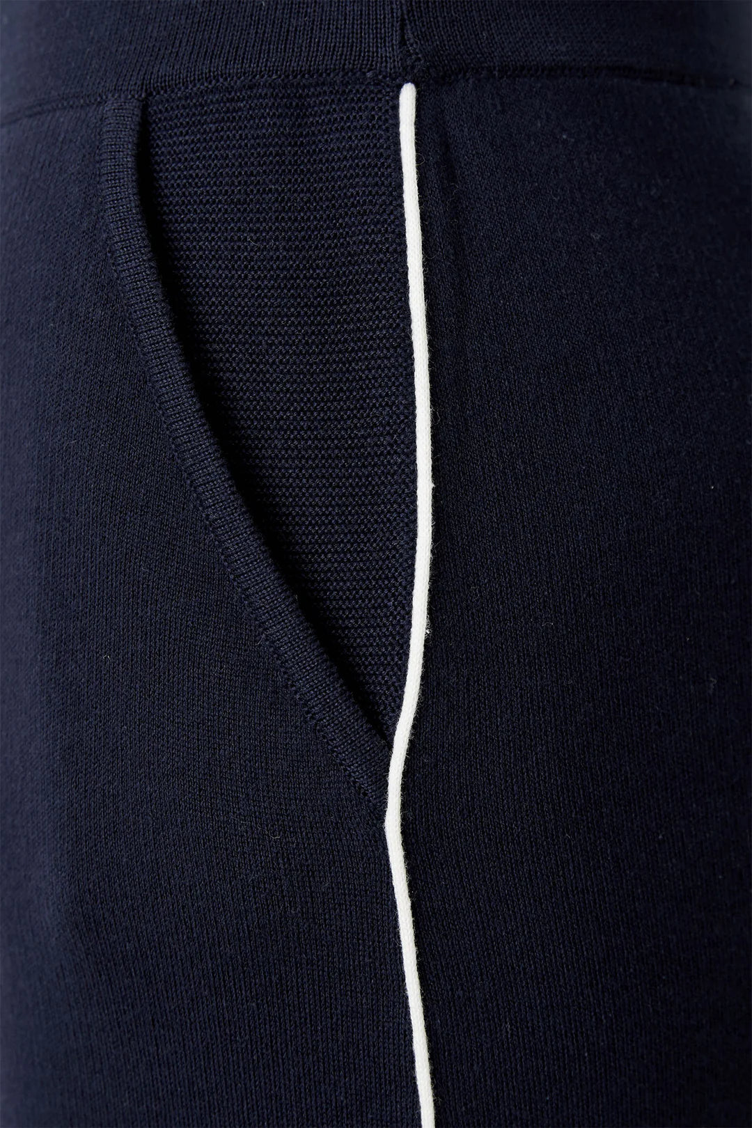 Oui Pull On Knitted Skirt In Dark Blue