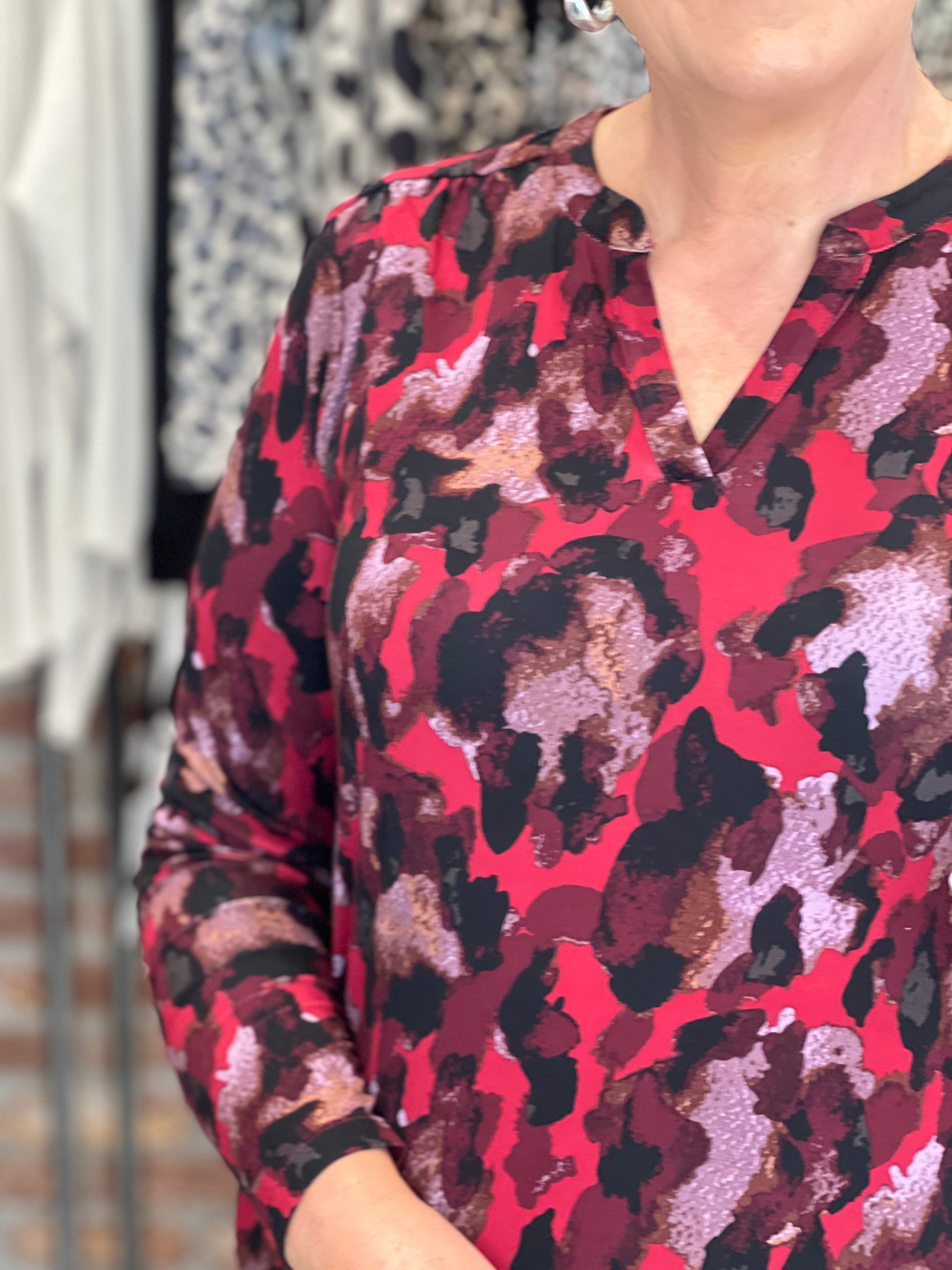Soya Concept Marcia Top In Red Multi