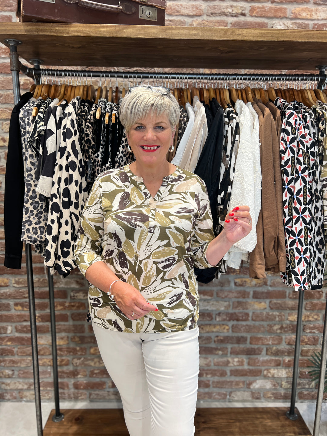 Soya Concept Felicity Top In Olive