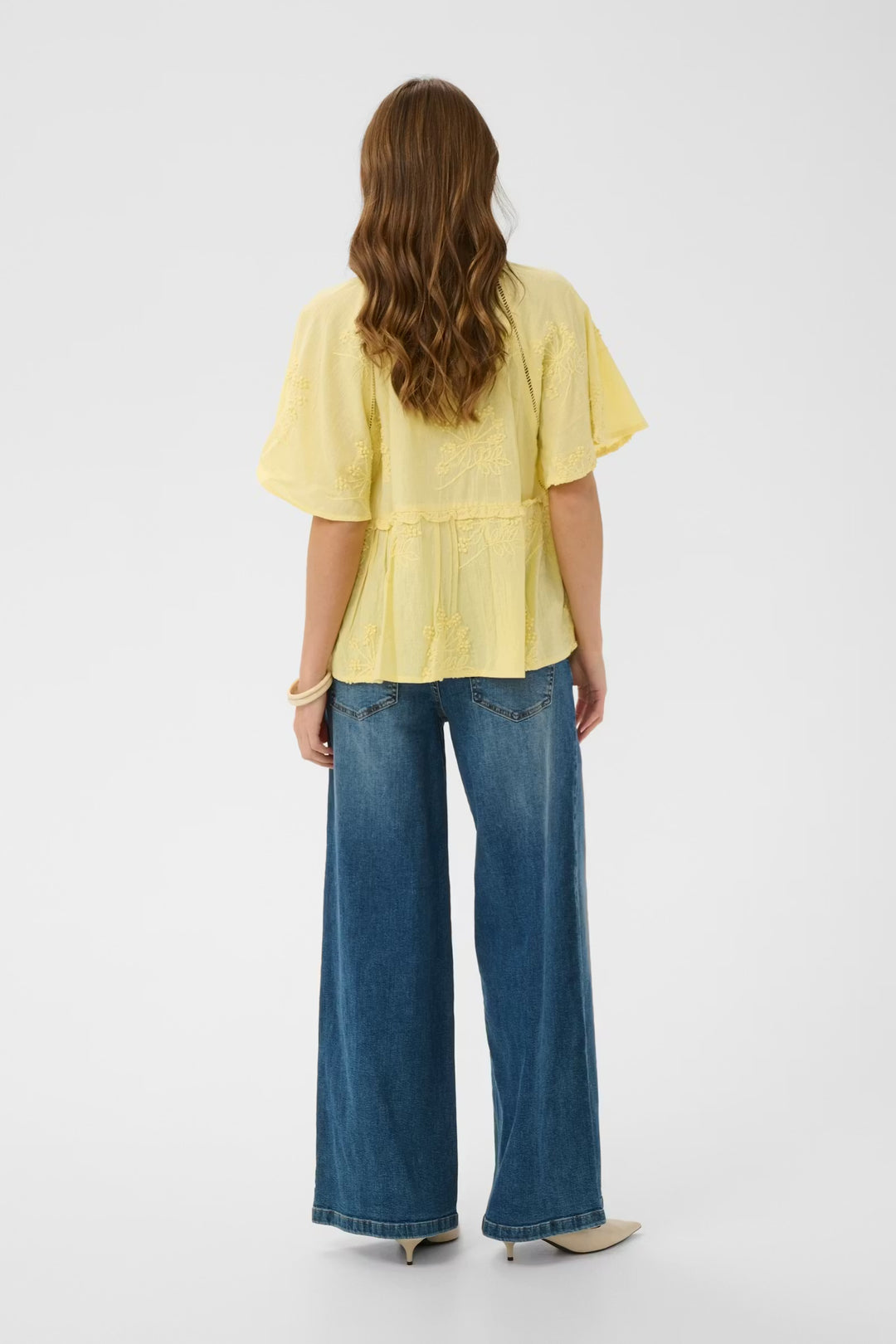 Culture Cujalia Blouse In Lemon Meringue