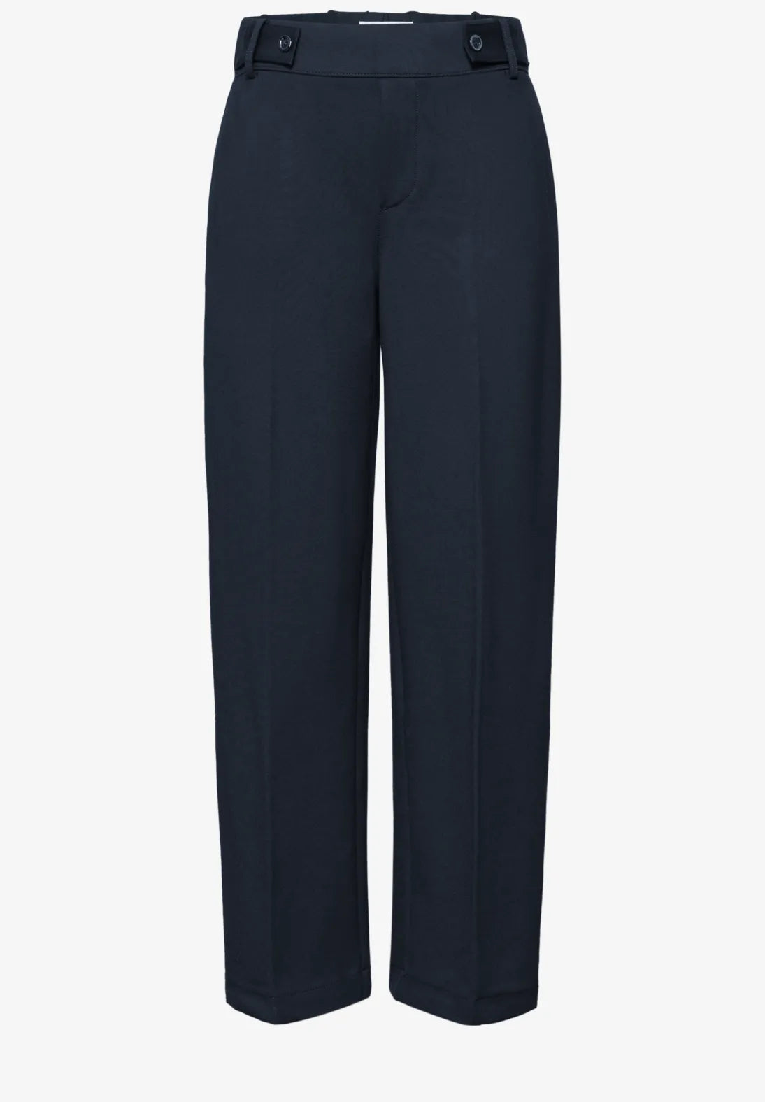 Wide leg trousers in navy