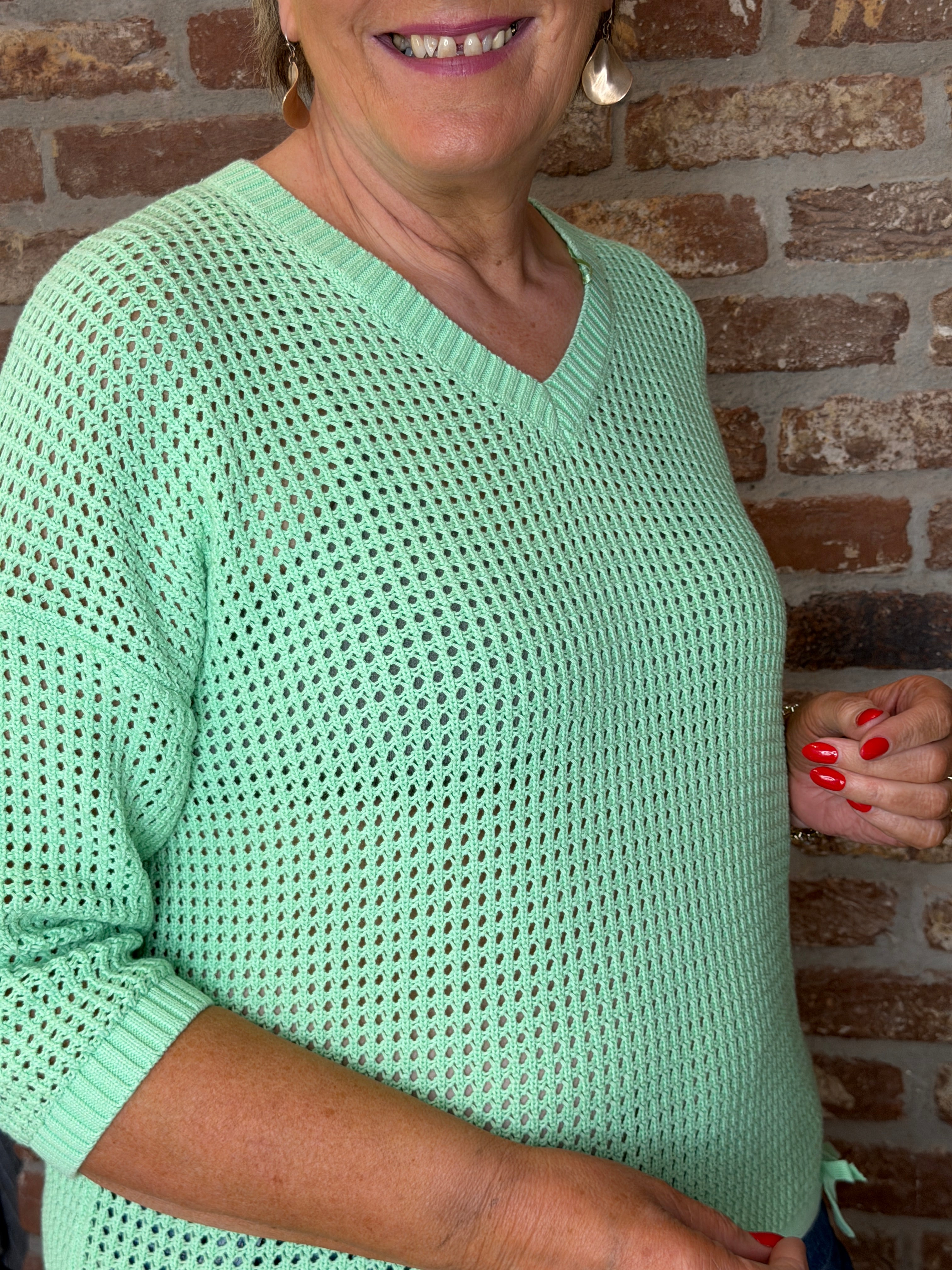Cecil crochet knit in juicy lime