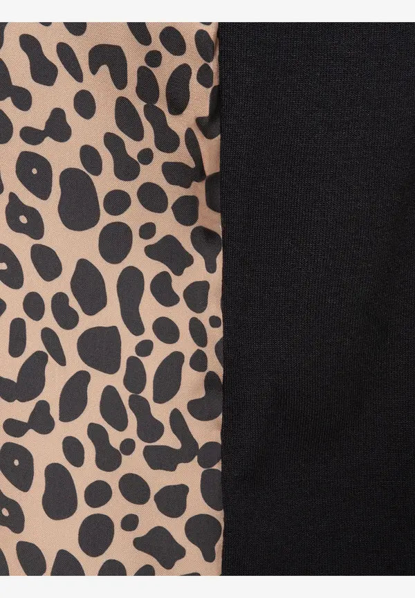 More & More Animal Print Blouse In Black Multi