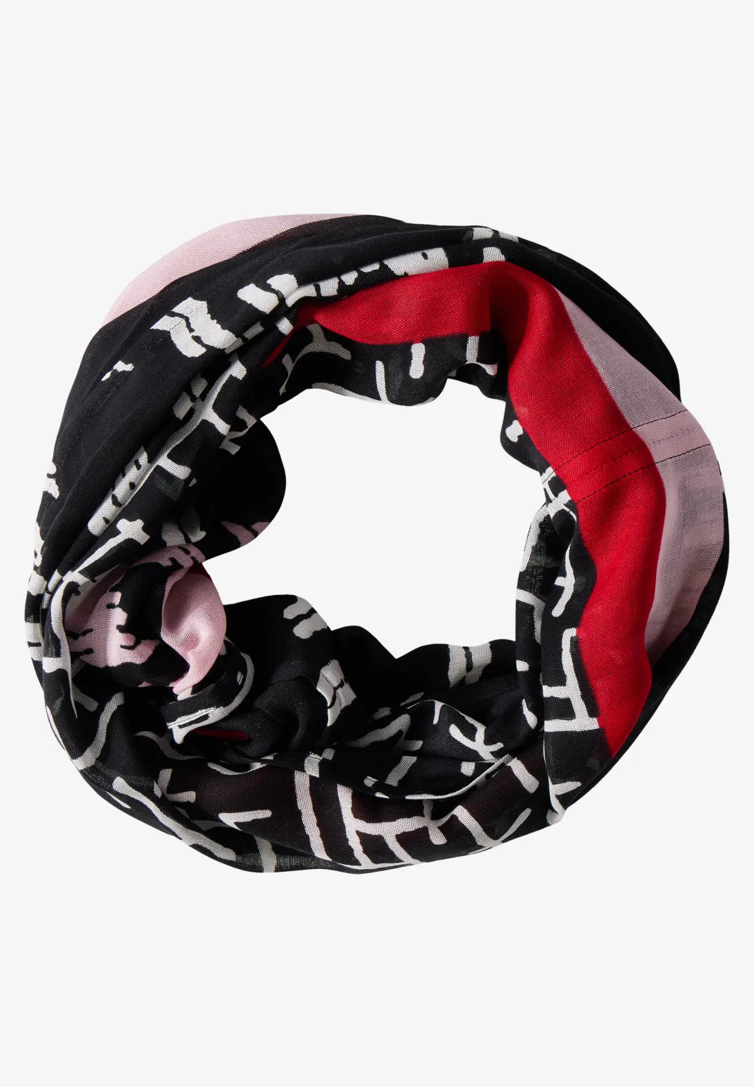 Street One Colour Print Snood In Black