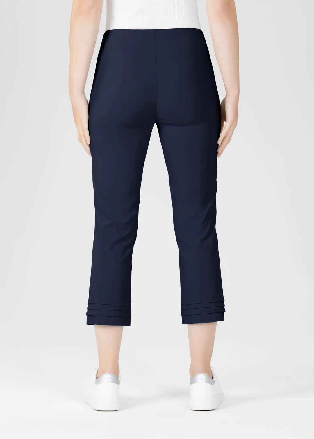 Stehmann Ina Summer Bengaline Trousers In Navy