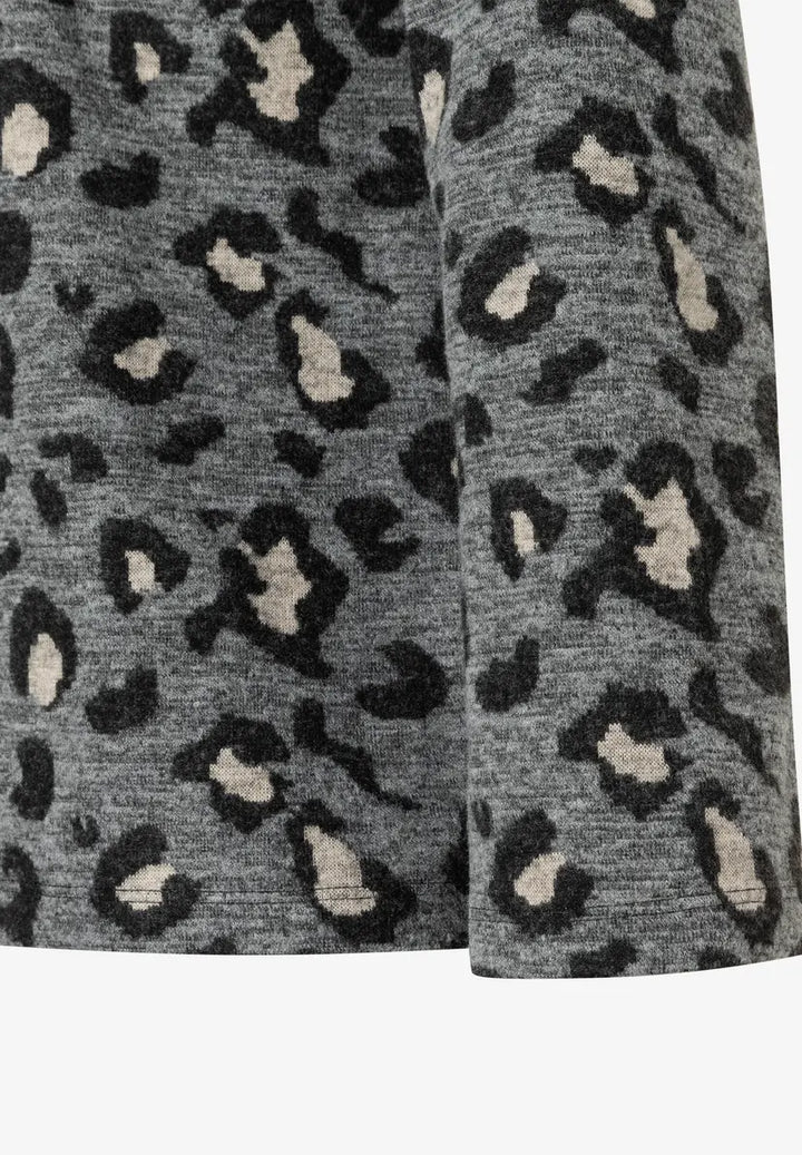 More & More Jacquard Sweatshirt In Grey