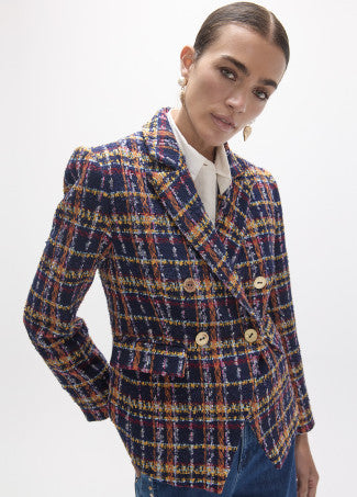 Tweed blazer in multicolour