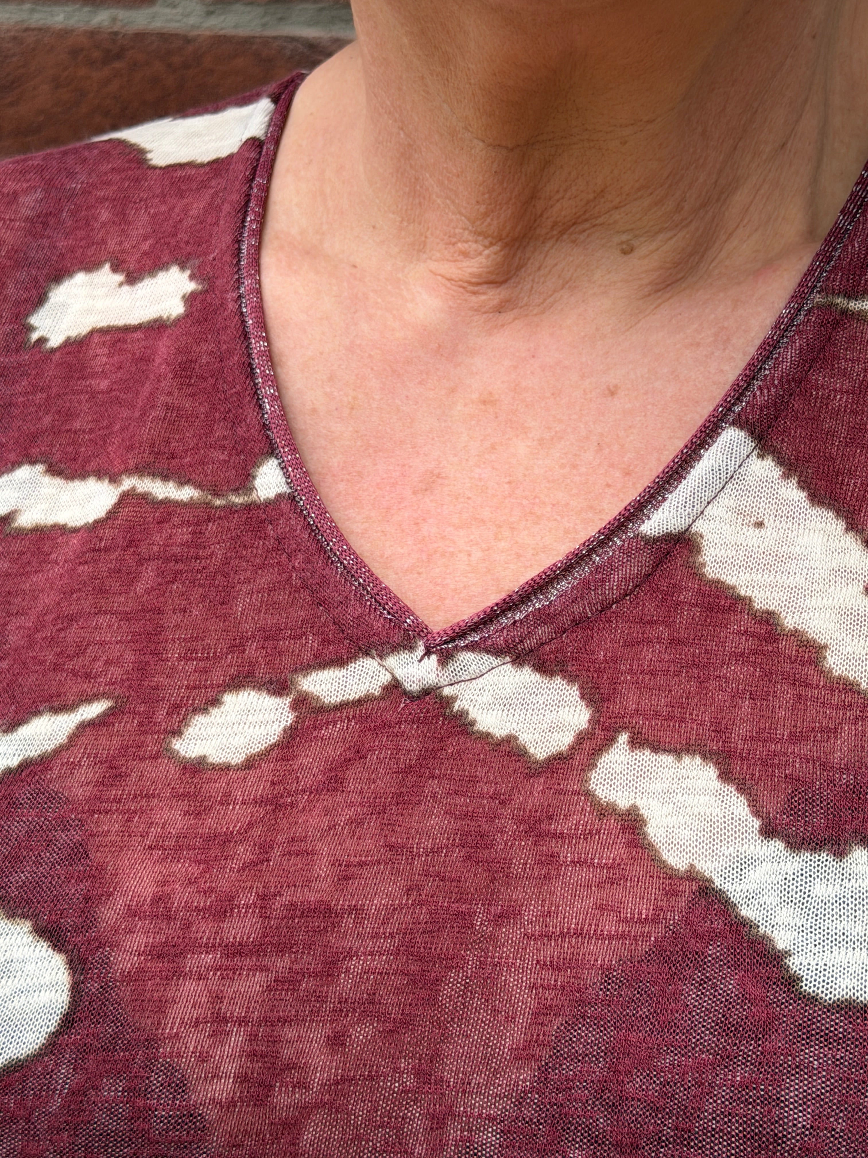 Soya Concept Aretha T-Shirt In Oxblood