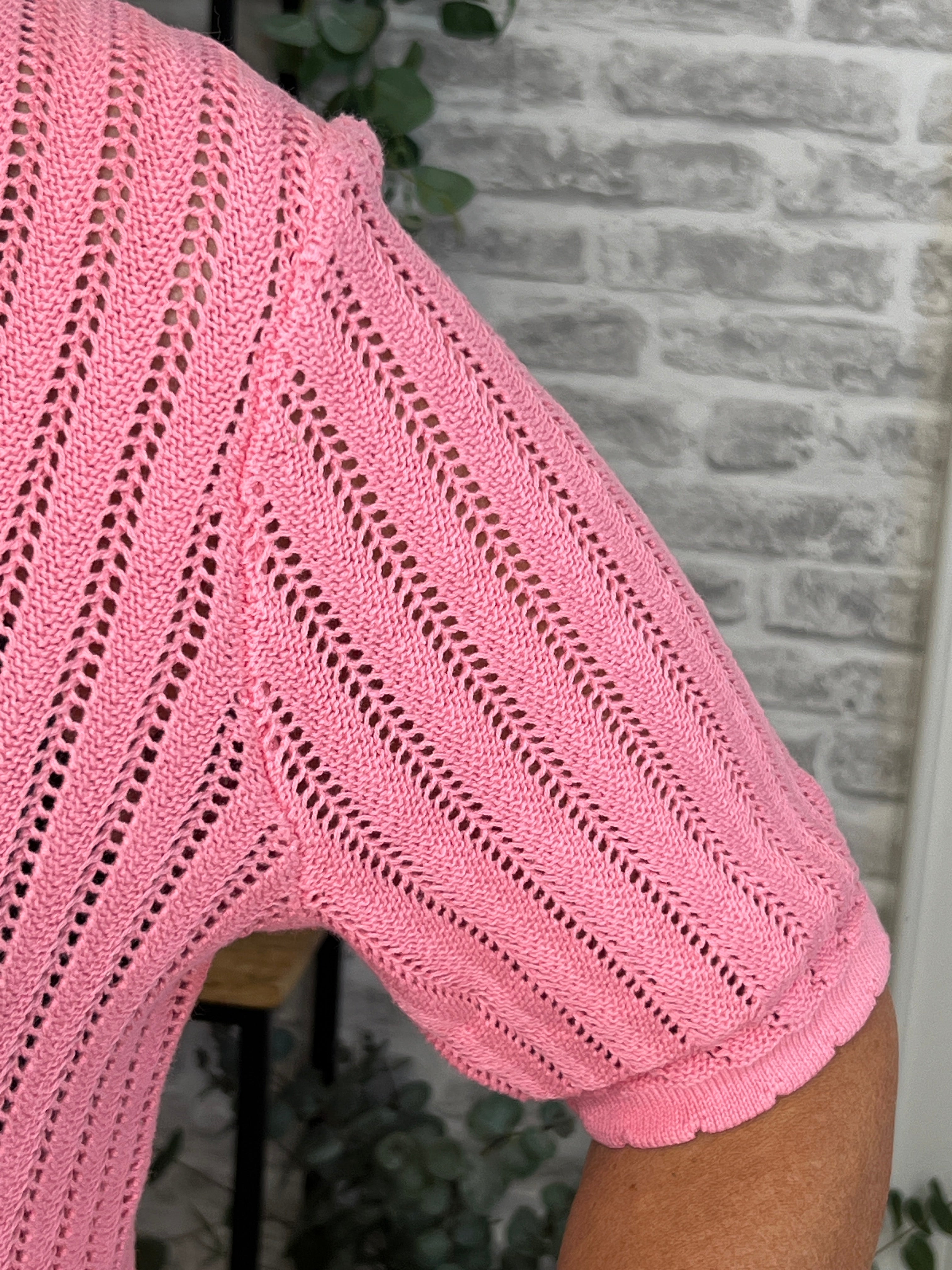 Nümph Nupoelle Pullover In Flamingo Pink