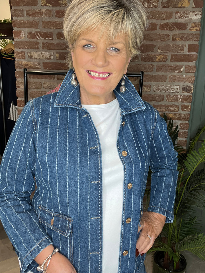 Nümph Nuatlanta denim jacket In medium blue