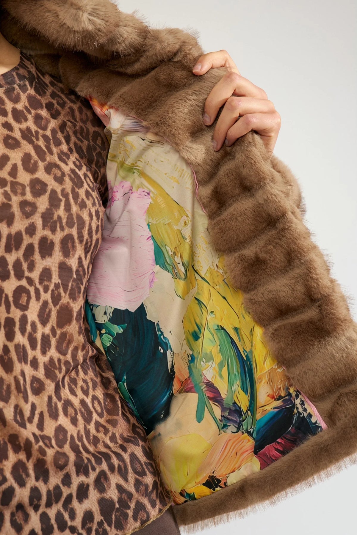 Nümph Nuvita fur jacket in silver mink
