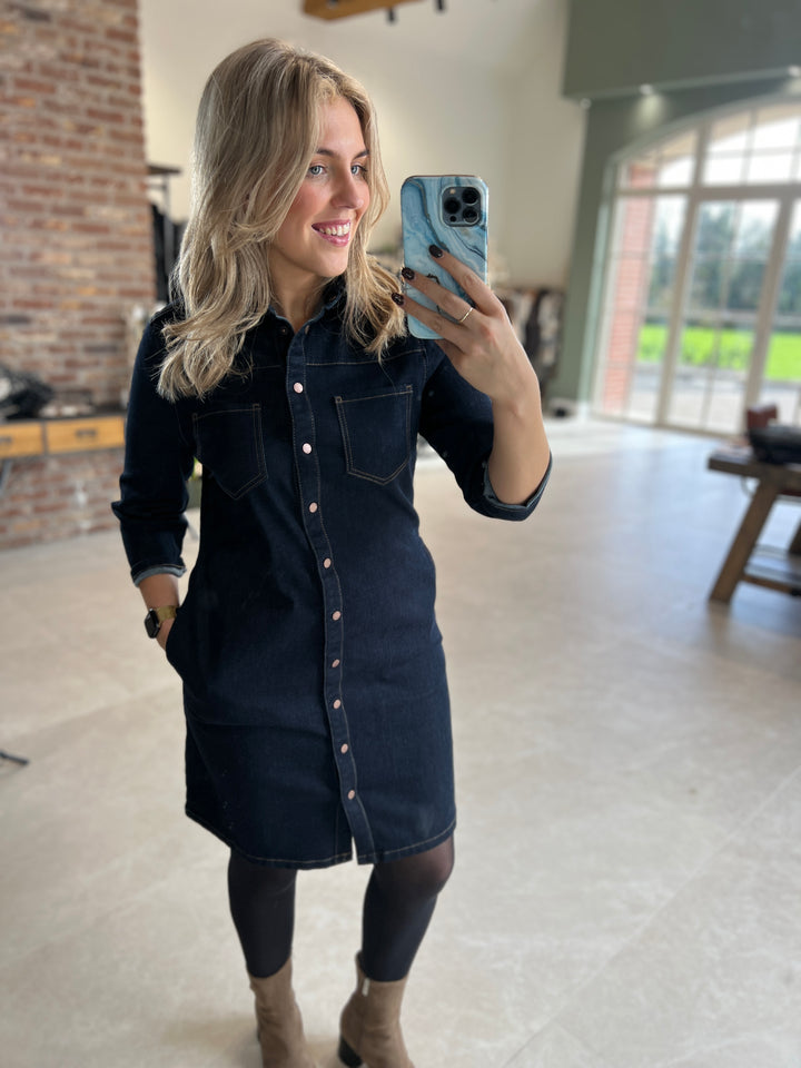 Street One Rinsed Look Denim Dress