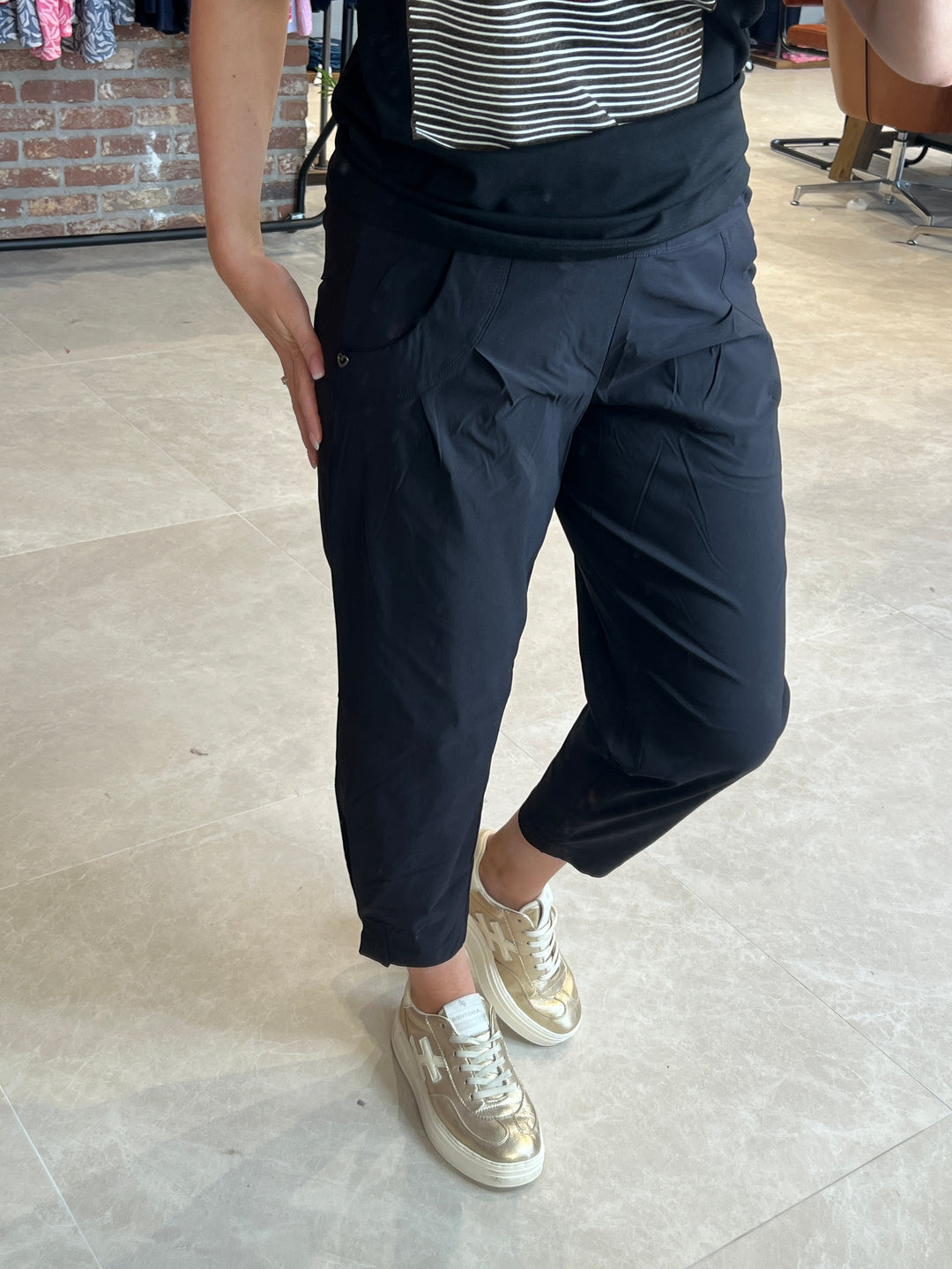 Stehmann Rachell Bengaline Trousers In Black