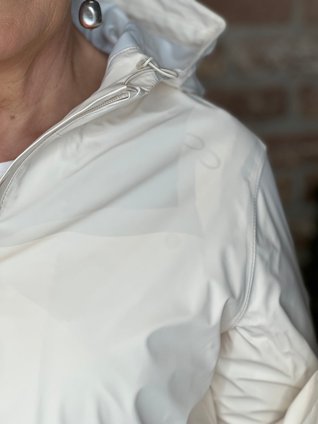 Tanta Brouillard Raincoat in Whitecap Gray