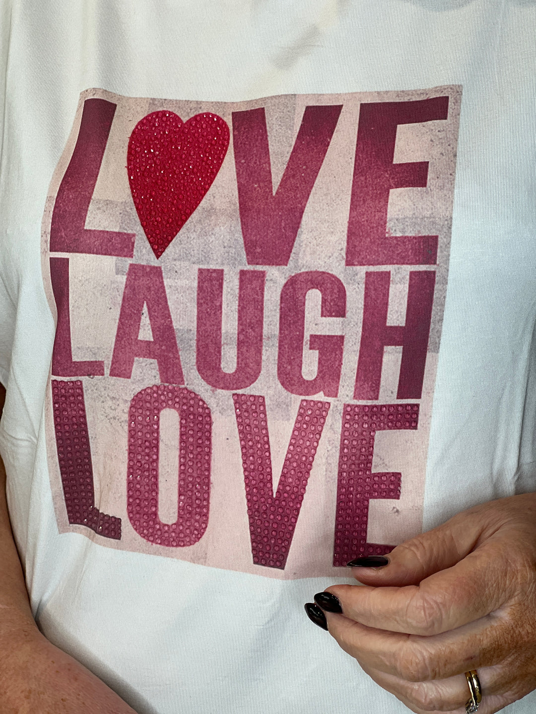 Oui Graphic T-shirt In Cloud Dancer