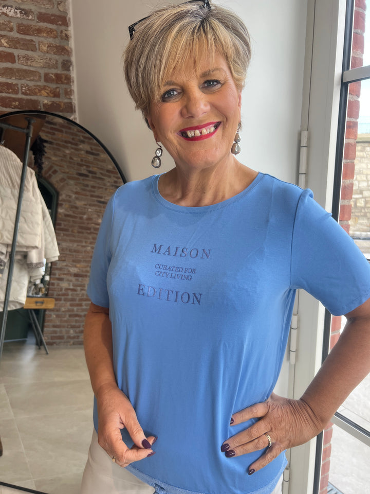 Street One Top In Bonnet Blue