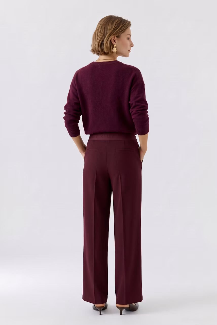 Lacy pull on trousers in bramble berry