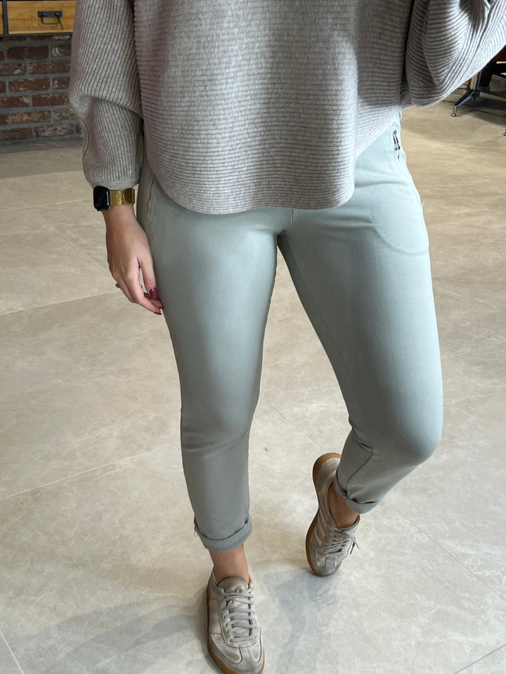 Deck By Decollage Joggers In Beige