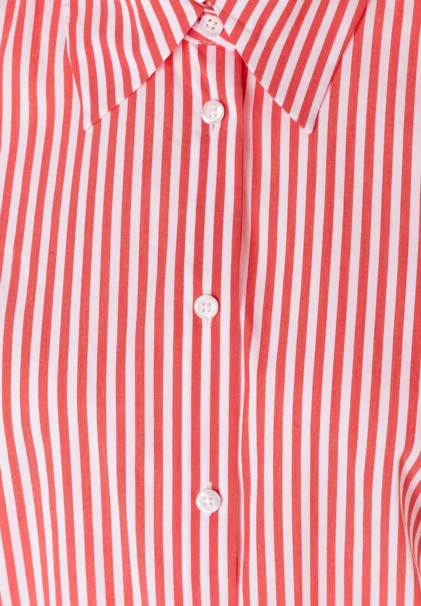 More & More Striped Shirt In Red multi