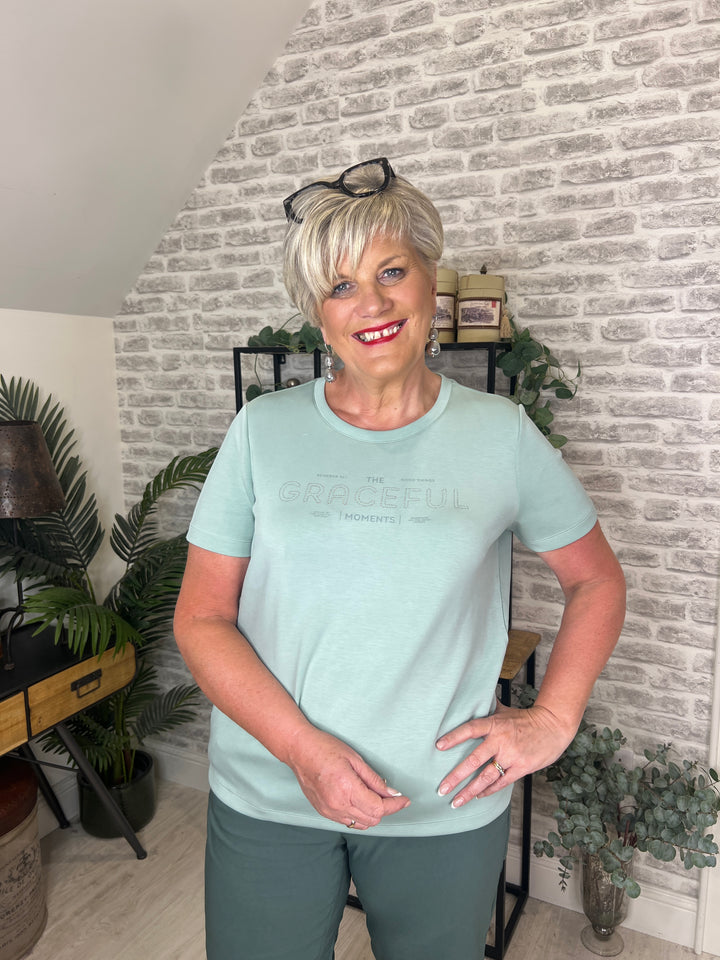 Cecil Modal Graceful T-shirt In Matcha Green