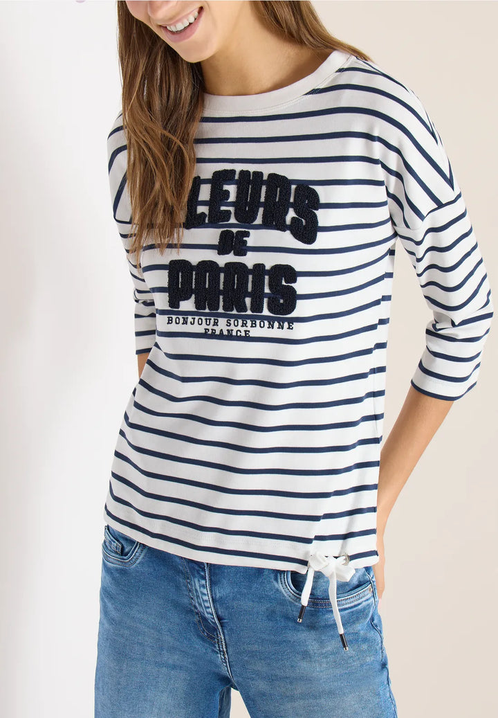 Cecil striped top In universal Blue