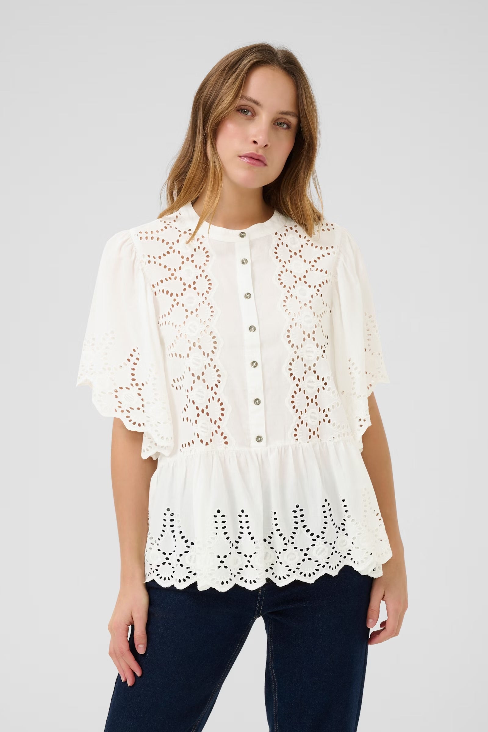 Culture Cuhawaii Blouse In White
