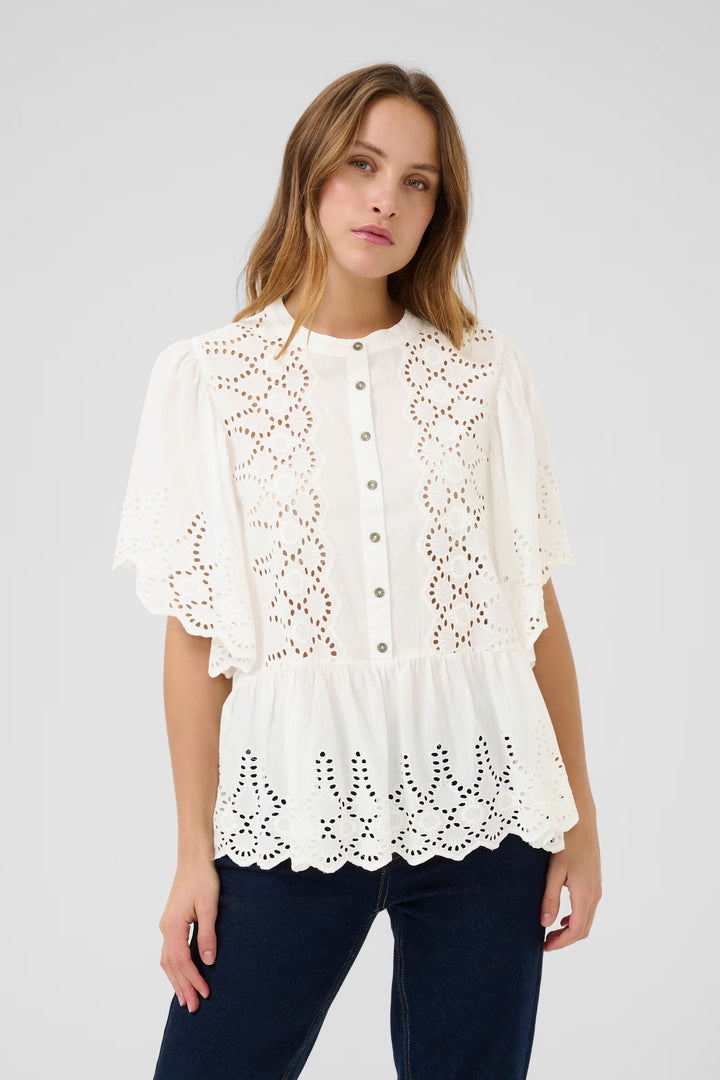Culture Cuhawaii Blouse In White