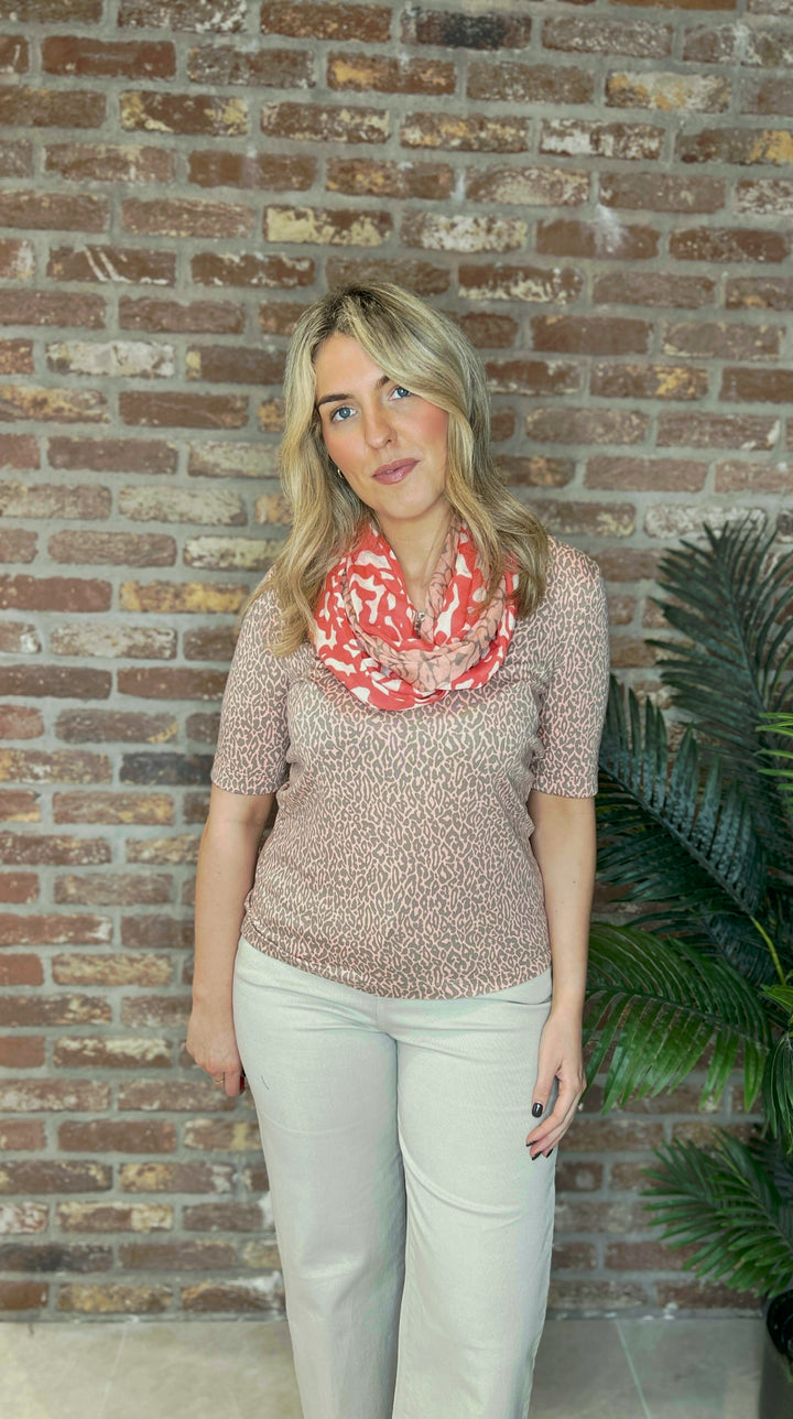 Street One Leo T-shirt In Light Apricot