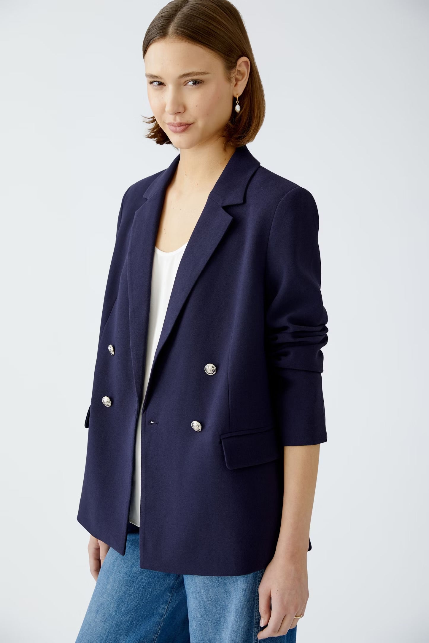 Oui Blazer In Dark Blue