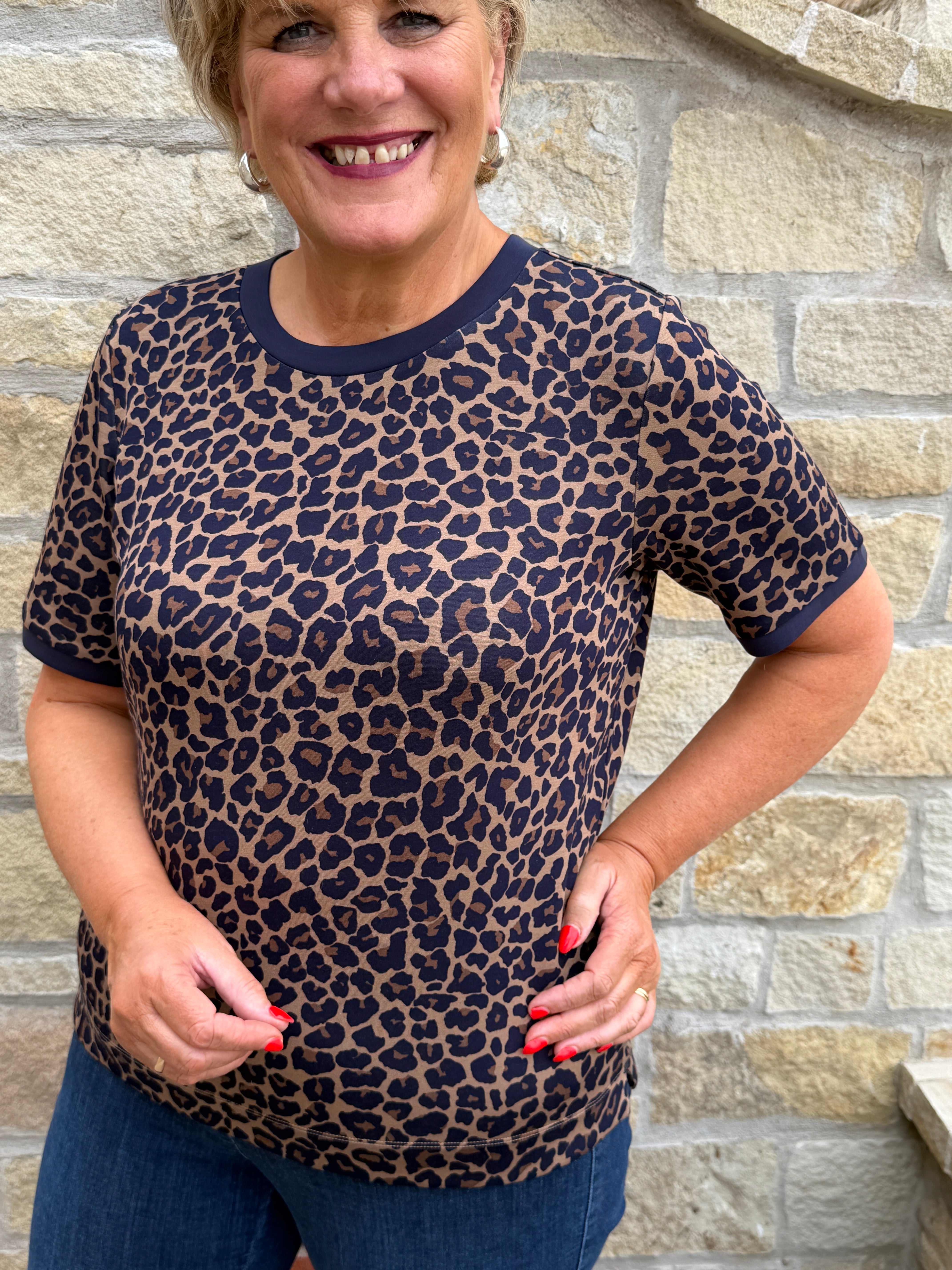 Cecil Leo Modal T-shirt In creamy Mocha