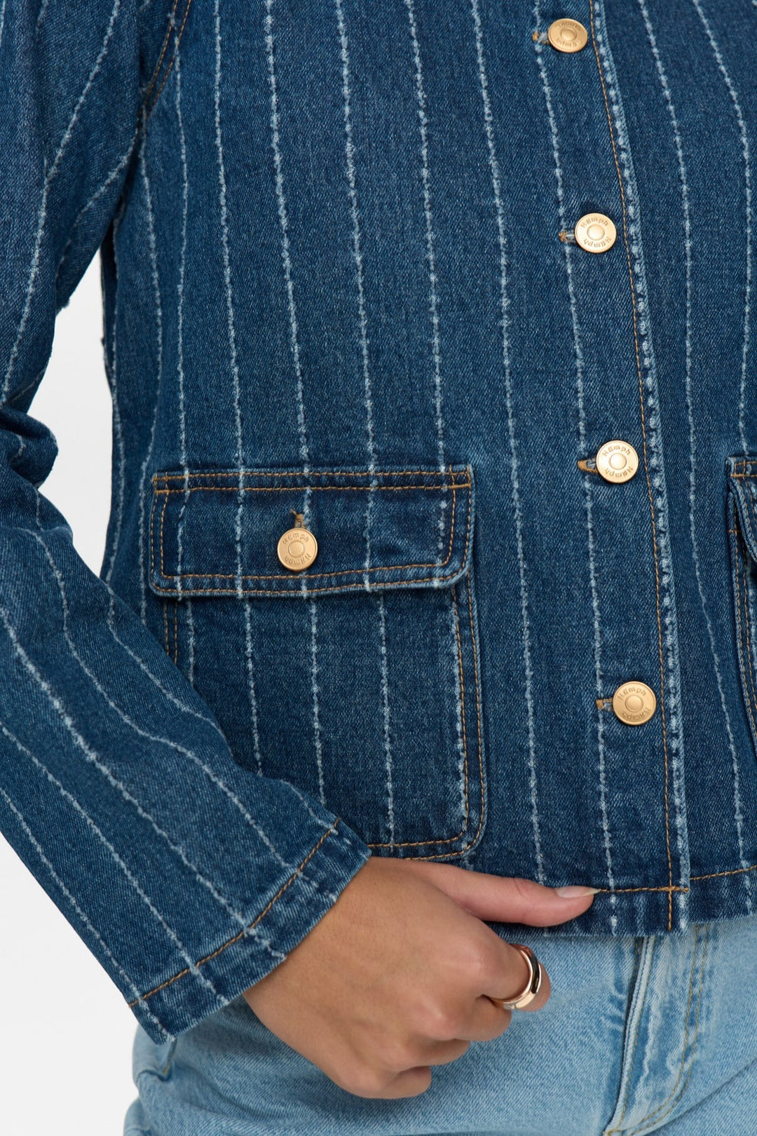 Nümph Nuatlanta denim jacket In medium blue