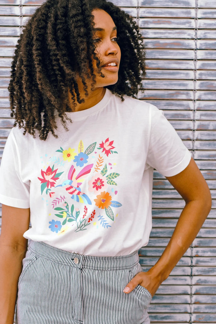 Sugarhill Brighton Hummingbird T-shirt In Off White