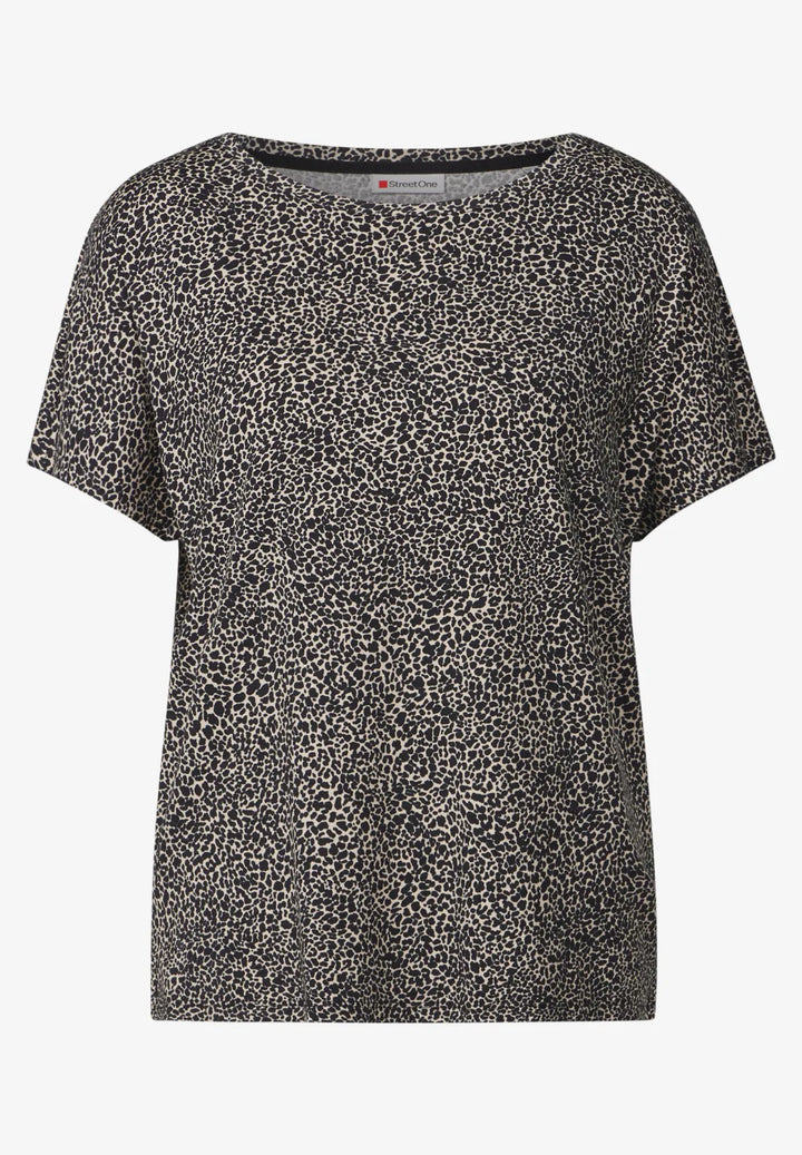 Street One Leo Top In Cotton Cream