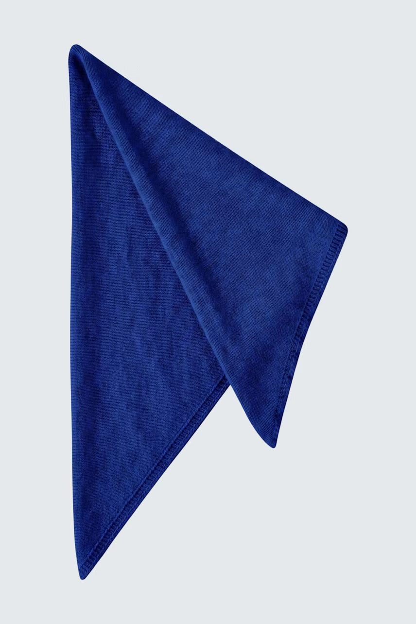 Triangle scarf in Royal Blue