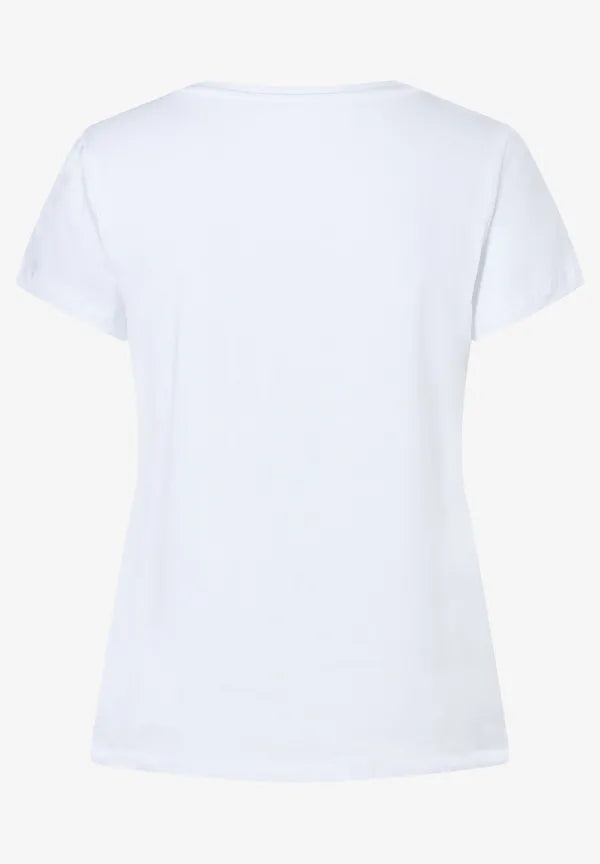 More & More T-shirt With Print In White