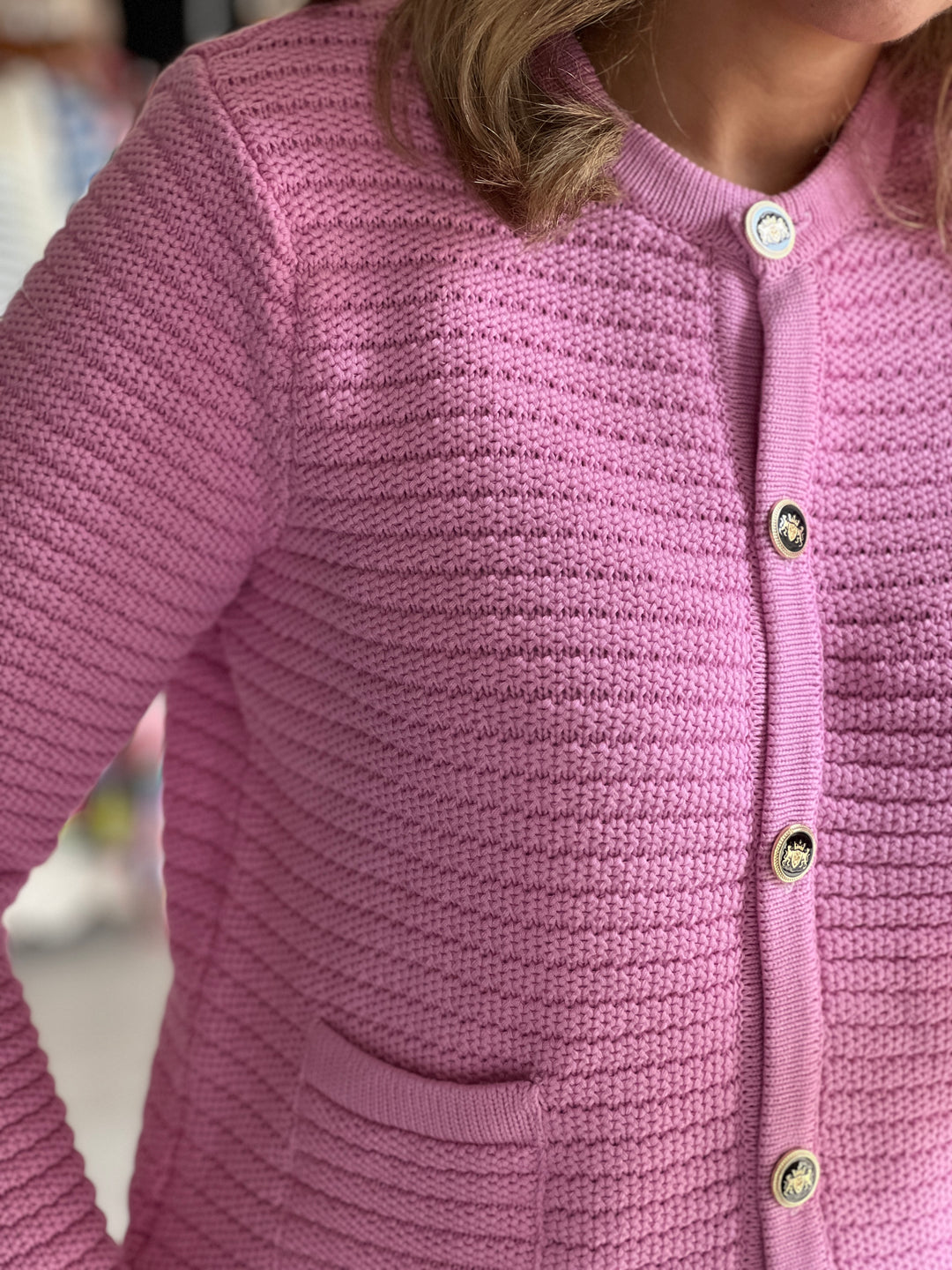 Milano Italy Cardigan In Soft Pink