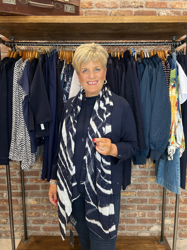 Monari Scarf With Print In Night Sky